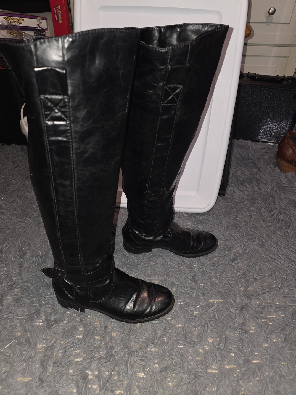 Nine & Co. Black Knee-High Riding Boots